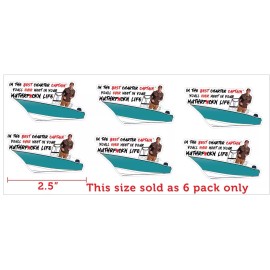 SD USA PRINT Im The Best Fishing Charter Captain You'll Ever Meet Funny Viral Sticker Decal - 2.5 Inch