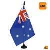 AZ FLAG - Pack of 10 Australia Table Flags 21