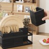 Yaoyiizy Wood Silverware Caddy Utensil Caddy for Party, Cutlery Holder