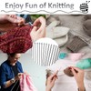 22PCS 14inch Knitting Needles, yeestone 2mm(B)-8mm(L) Stainless Steel Sweater Needles