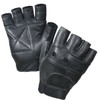 Fingerless Leather Cycle Biker Gym Gloves Cycling Body building weight