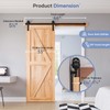 EaseLife 5.5 FT Heavy Duty Sliding Barn Door Hardware Track