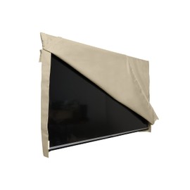 Covermates Outdoor Flip Top TV Cover – Various Sizes, Durable Polyester, Weatherproof, Dustproof, Flip Touch Fastener Closure, Outdoor TV Covers, 60-64 Inch Screen Size, Khaki