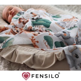 FENSILO Baby Muslin Nappies | Muslin Cloths | Burp Cloths - Pack of 10 70 x 80 cm for Baby and Newborn | Muslin Cloths for Boys and Girls | Cotton Burp Cloths | Cleaning| Wipe and Cover 07
