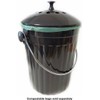 Natural Home Molded Bamboo Charcoal Compost Bin, 1 gallon, Charcoal