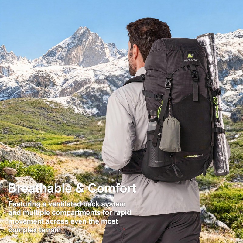 N NEVO RHINO 35L Internal Frame Backpack,Women Men’s Backpacking Backpack