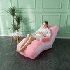 STARBRILLIANT Inflatable Deck Chair with Air Pump, Foldable Lounge Chair