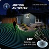 Globe Electric 17000184 240-Degree Wired Motion Activated Black Outdoor Flood