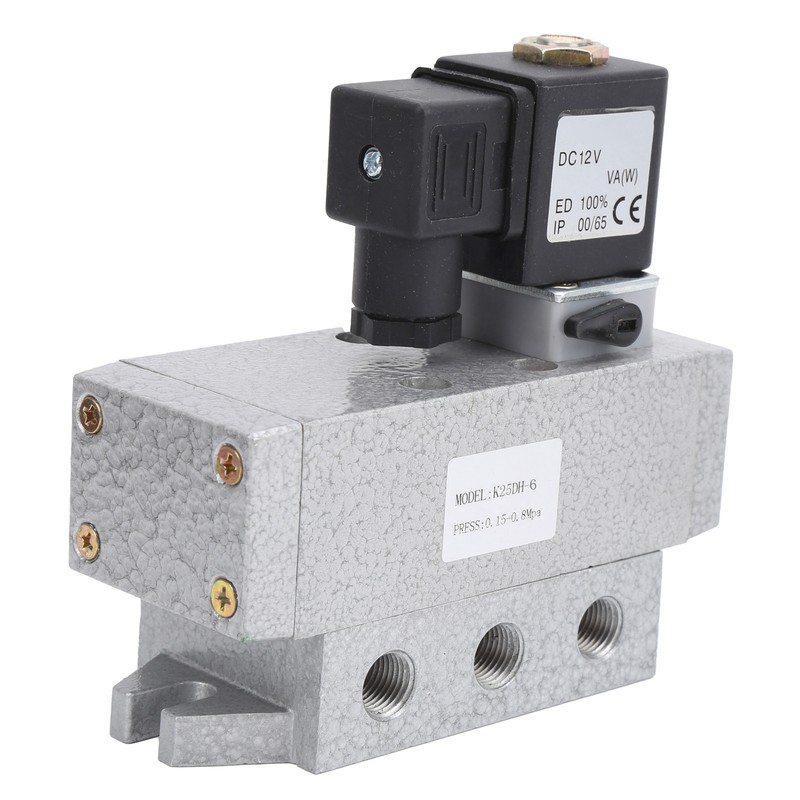 2 Position 5 Way Solenoid Valve Single Electric Control Pneumatic