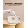 40X Magnifying Mirror with 2 Suction Cups, 3.5 inches Magnified