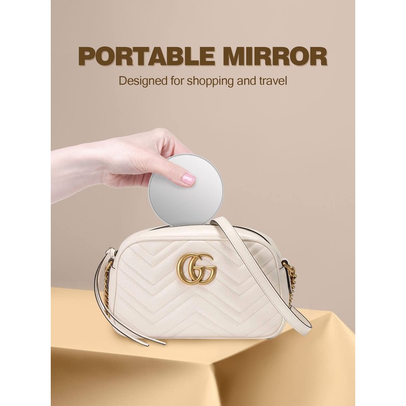 40X Magnifying Mirror with 2 Suction Cups, 3.5 inches Magnified