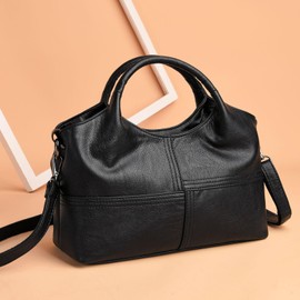 CC-MAX CC2404 Women's Handbag, Shoulder Bag, Cross-Body Commute, Freestanding, Lightweight, Stylish, Simple, Elegant, Stylish, Black