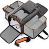 JTPAWS Foldable Expandable Soft-Sided Pet Carrier Bag for Cats &