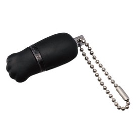 Carmate Japan NZ979 Car Anti-Static Key Ring Chain Holder Black Cat Foot with Lamp Light
