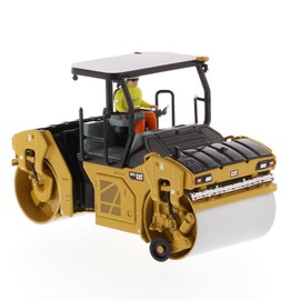 Cat Caterpillar CB-13 Rodillo vibratorio en tándem con ROPS y operador High Line Series 1/50 modelo fundido a troquel de Diecast Masters 85594