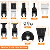 33Pcs Oscillating Saw Blades Set, Universal Titanium Bimetal Oscillating Multi