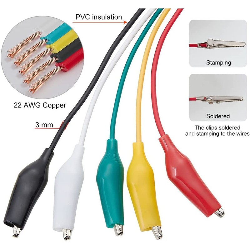 cablepelado MEDICION Cable 0.50 m Crocodile Clip