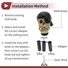 HEROFFIX 8.1cm Skull Shift Knob Universal Gear Shifter Knob Resin