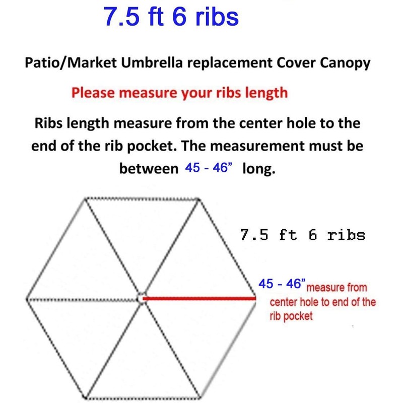 BELLRINO DECOR Replacement STRONG & THICK Patio Umbrella Canopy Cover