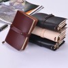 Portable Travel Journal Diary Leather Writing Notebook Refillable Lined Blank
