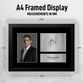 HWC Trading FR A4 Jim Caviezel Person of Interest Gifts Printed Signed Autograph Picture for TV Show Fans - A4 Framed