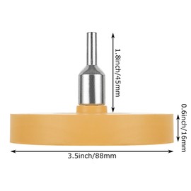 FVIEXE 8 Pack Decal Remover Eraser Wheel, 3.5in Adhesive Remover Rubber Wheel Decal Remover for Drill Eraser Wheel Graphics Pinstripe Sticker Remover Car Decal Vinyl Tape Remover Tool