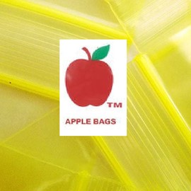 5000 PACK APPLE BAGGIES MINI 2mil CLEAR BAGS 5,000 resealable plastic (5858-S Yellow)