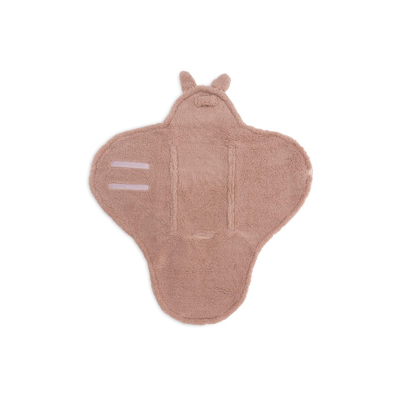 Jollein Baby Einschlagdecke - Bunny, Wild Rose - Mit Ohren