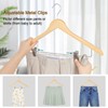 TOPIA HANGER Wooden Suit Hangers with Adjustable Metal Clips (20