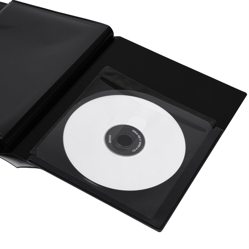 Nakabayashi Album Photographilia 2L Size, 100 Sheets, 1 Tier, Black