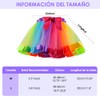 AUTOWT Falda Tutu para Niña, Vestido de Tul Arco Iris