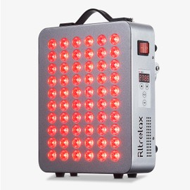 Red Light Therapy for Body, 660nm 850nm Near Infrared Light Therapy Panel, 300W Power with 60 Dual Chip LED Device, Ideal for Face,Body, Recovery,Improve Skin Health,Sleep, with Handle&Hanging Kits