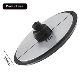 GisWell 46 mm Blanking Plug Decorative Screw Rear Window Wiper for Rear Window Wiper Hyundai i30 Plug, Plastic Glass Stopper Rear Window, for Tailgate Wiper Arm (Black)