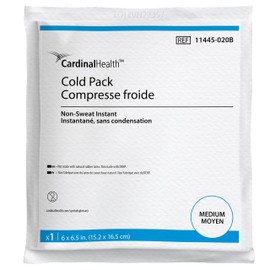 Cardinal Health™ Non Sweat Instant Cold Pack, Medium, 6 x 6.5IN, Case of 32