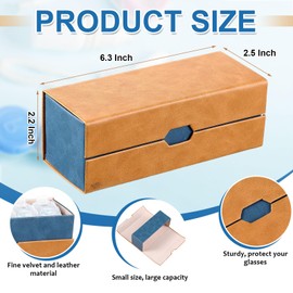 Flutesan Disposable Daily Contact Lens Case Organizer Double Sided Portable Contact Lens Travel Case 2 in 1 Double Eyeglass Case Portable for Travel Outdoor Daily Use, Storage up to 30 lenses(Brown)