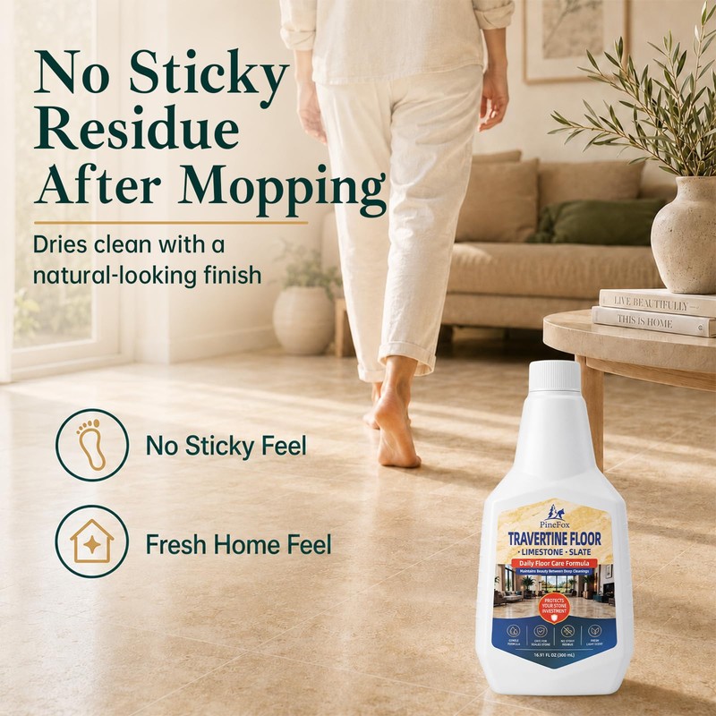 Stone Floor Cleaner for Travertine Floor, Limestone & Slate, Gentle
