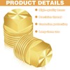 2 Pcs Boat Drain Plug, Solid Brass Boat Plug 1/2