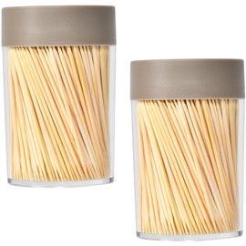 Toothpicks, 1000 Wooden Bamboo Toothpicks, Sturdy Toothpicks for Teeth Cleaning, Drinks, Barbecue, Picnic, Desserts