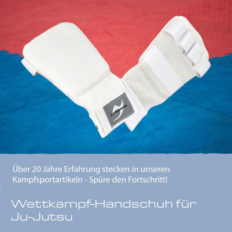Ju-Sports Pro Ju-Jutsu Gloves Plain White white Size:XS