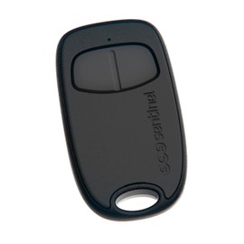 SCS Sentinel, AAM0128 SimplyControl 2 Channel Remote Control with Rotating Secret Code - Black