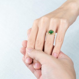 CHEERELAX Fidget Necklace Anxiety Rings for Women Four-Leaf Clover Fidget Rings, Gold Color Worry Rings for Anxiety, Stainless Steel Fidget Jewelry for Women, Adult Fidgets for Anxiety and Stress