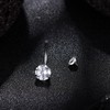 MILACOLATO 14G G23 Titanium Belly Button Rings - Internally Threaded