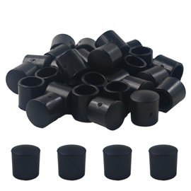 PDETVEO 30PCS 0.39 Inch Door Stop Bumper Tips, Black Rubber Door Stopper Replacement Caps for Door, Wall Protection, Spring, Wall-Mounted, and Hinge Door Stops