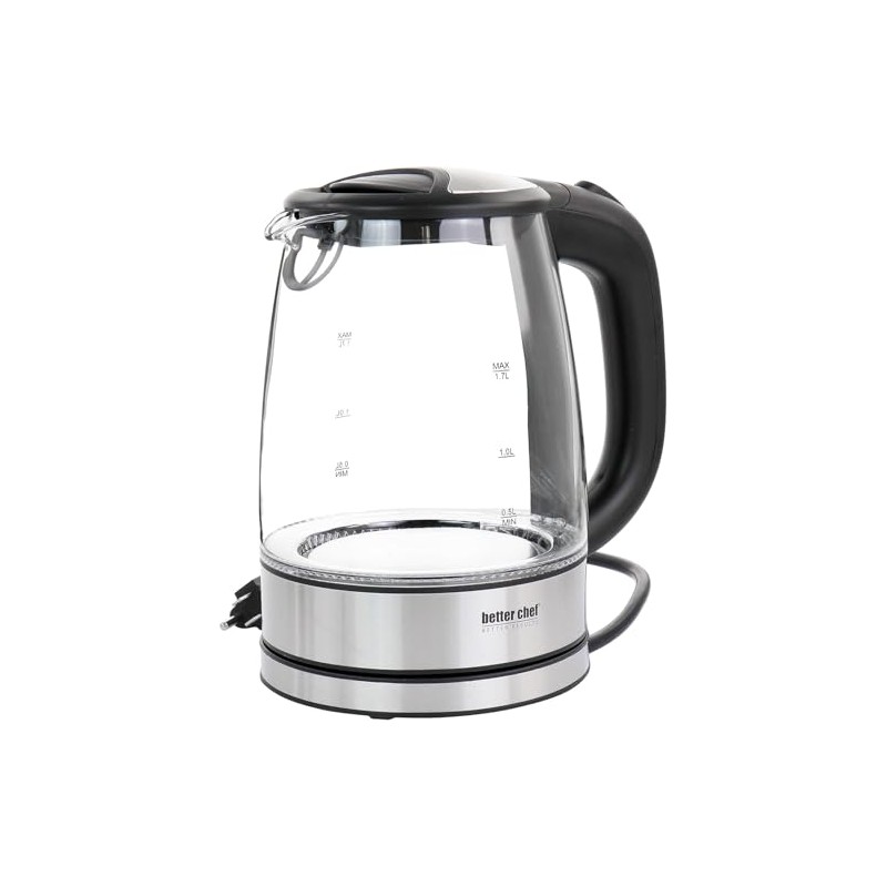 Better Chef Cordless Electric Glass Kettle | 7-Cup Borosilicate Glass