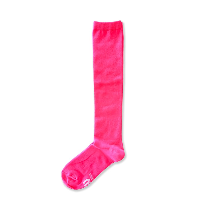 Solid Color Knee High Tube Socks with No Stripes (Neon