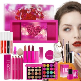 Makeup Set for Women - Face Eye Makeup Set - Lipstick Eyeshadow Palette Blush Cosmetics with Brush for Stage Business Traveling Family Friends