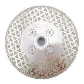 DT-DIATOOL Diamond Cutting and Grinding Discs 4 Inch / 105mm x M14 Single Side Coated Electroplated for Granite Tile Marble Stone