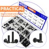 NexSync 400-Piece Mini Flathead Phillips Microscrews Kit - M1.7/M2/M2.5/M3 Steel