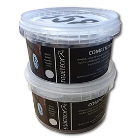 Equetech Bridle Dressage Number Holders (Black Patent, Pair)