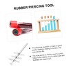 CIYODO 4Pcs Laboratory Hole Puncher Set Manual Rubber Stopper Piercing